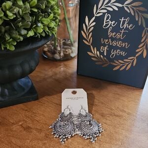 American Eagle Outfitters Intricate Silver Earrings